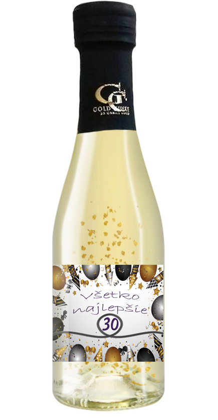 Zlaté šumivé 0,2 l Narodeniny veselé - Váš vek