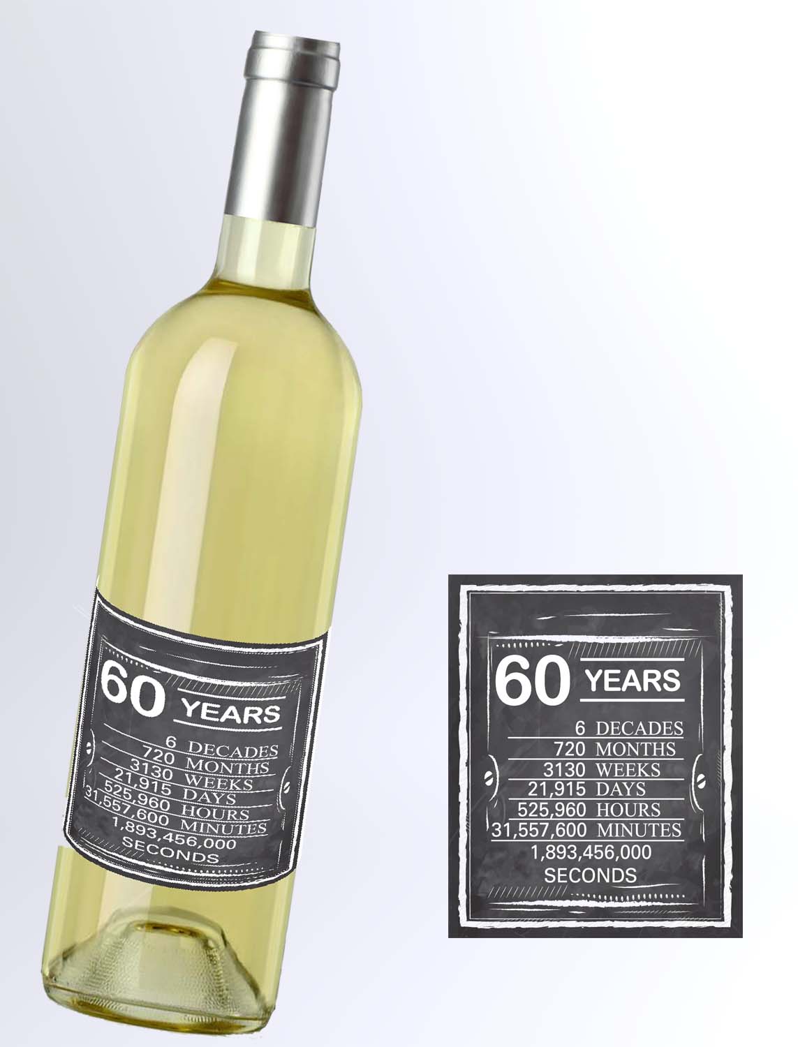 0,75 L Darčekové víno Biele narodeniny 60