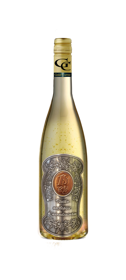 18 Rokov Gold Frizz s 23 karátovým zlatom 0,75L