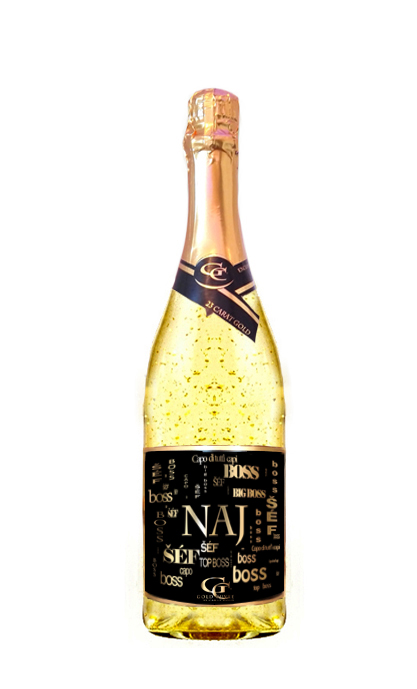 0,75 L Gold Cuvee šumivé so zlatom Najlepší Šéf/BOSS
