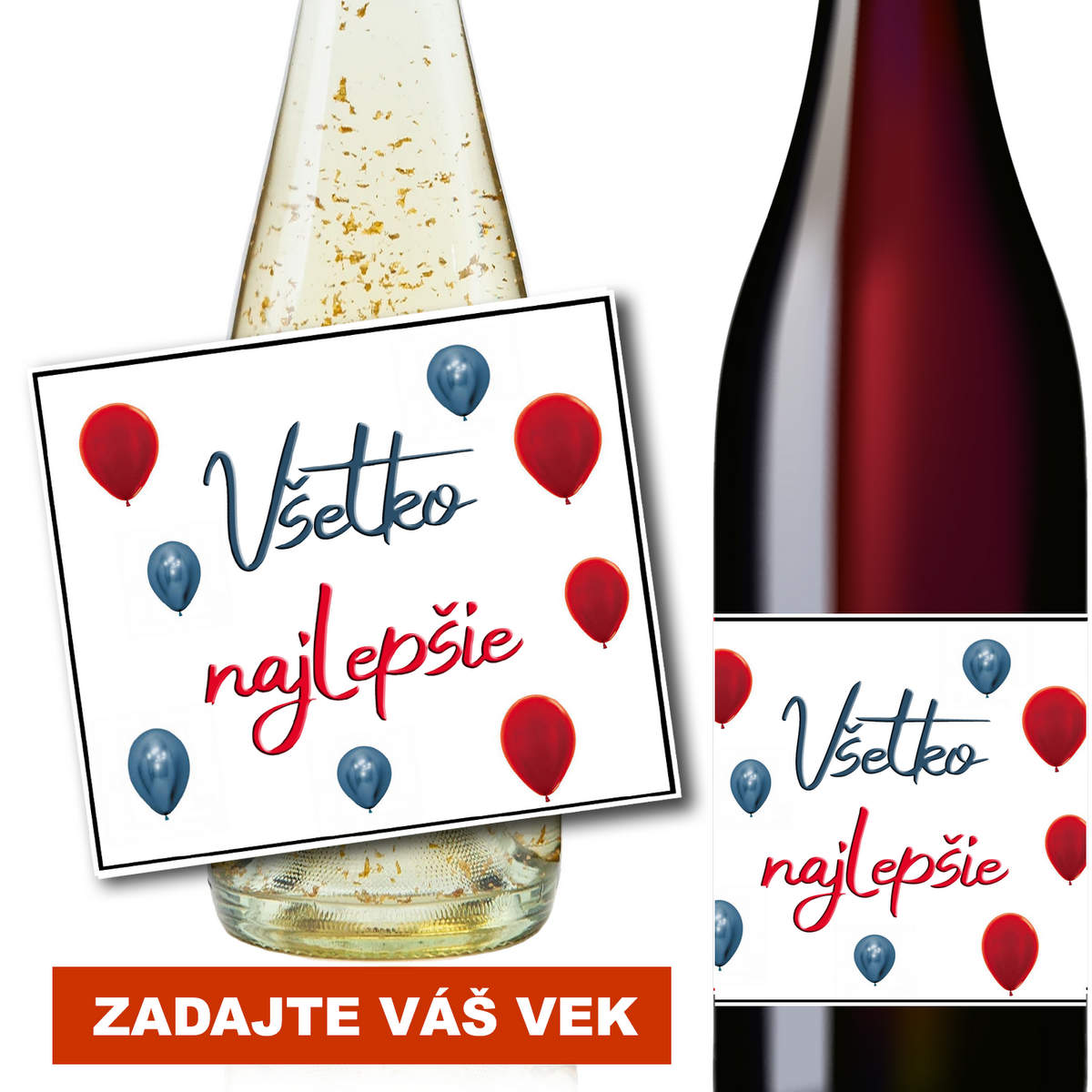 Všetko najlepšie darčekové vínko