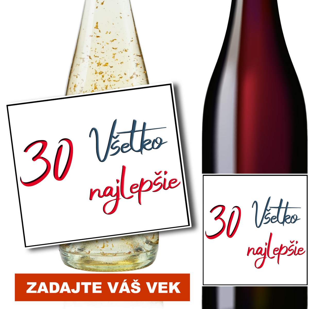Všetko najlepšie vek darčekové vínko
