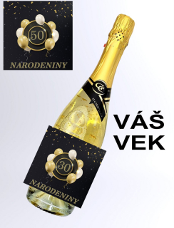 Gold Cuvee šumivé so zlatom - narodeniny - Váš vek