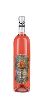 40 rokov Darčekové víno ružové - kovová etiketa 
