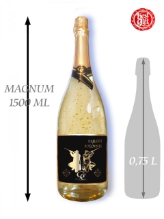 1,5  L Gold Cuvee šumivé víno so zlatom Najlepší poľovník