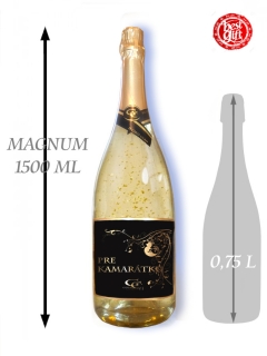 1,5  L Gold Cuvee šumivé víno so zlatom Pre kamarátku