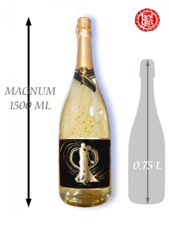 1,5  L Gold Cuvee šumivé víno so zlatom  Novomanželom