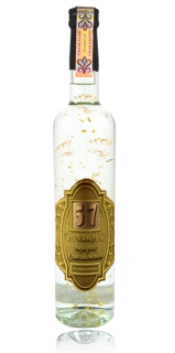 Darčeková fľaša - vodka (borovička) so zlatom Narodeniny (0-99) rokov